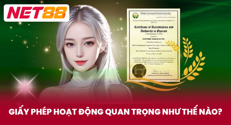 Giấy phép hoạt động quan trọng như thế nào?